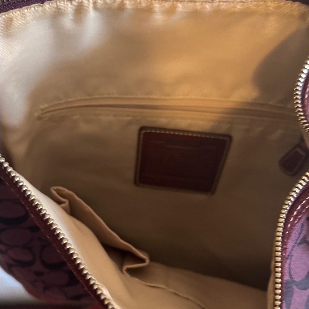 Coach vintage signature Jaguard and suede zip top - Picture 6 of 12